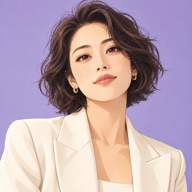 Anime portrait AI-created effect example