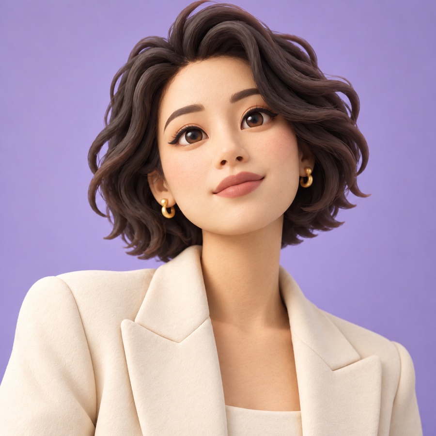 Cute 3D AI-created effect example