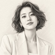 Pencil sketch AI-created effect example